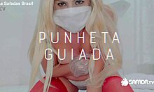 I love watching this hot milf get her ass fucked on tv