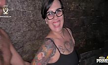 Tattooed Hot Barbara Lioness with Well-Endowed DJ Jump at Festa Prime.