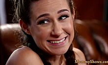 Glam Stepmommy Gets Pleasured in Lesbian Threeway