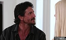 Blonde Religious Teen Overcome by Hidden Desires in Private Moment