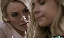 Lesbian Teens Emma Hix Share Nasty Confessions With Busty MILF Stepmom Sarah Vandella