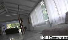 Natasha Nice showing off big tits while masturbating