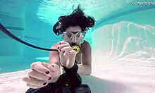 Brita Piskova Fingers Her Tight Pussy Underwater In The Pool