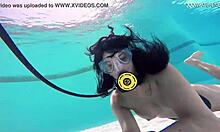 Brita Piskova Fingers Her Tight Pussy Underwater In The Pool