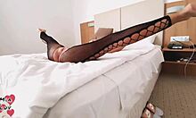 Morning sex with latina girlfriend in missionary bent over and doggystyle positions