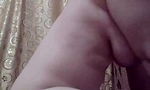 big tits babe gives private dance showing off her wet pussy and shaved ass in close-up