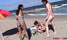 Spring Break Friends Sharing a Hard Cock in Wild POV Action