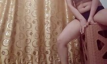 big tits babe gives private dance showing off her wet pussy and shaved ass in close-up