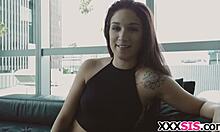 he can't resist stepsis naiomi mae's big cock blowjob