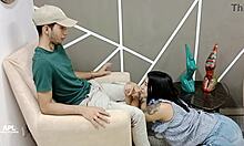 My horny stepsister seduces me for cock sucking and pussy licking