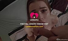 Beautiful brunette babe gives oral to her friend's hard cock in pov homemade video.