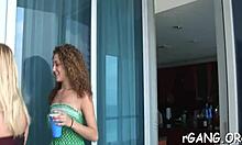 Group of Gals Get Nailed in Hardcore Action