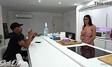 pretty latina brunette sucking jesus reyes big cock in deepthroat style