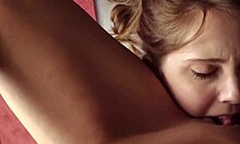 pretty eyes licks girlfriends pussy passionately 😍