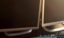 in a real pov scene, a babe licks and fingers her partner's vag with intense focus. small tits bounce as they get into it.