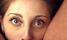 pretty eyes licks girlfriends pussy passionately 😍