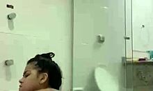 Hot Brunette Bia Safada Masturbates With Shower Jet In Solo Amateur Video