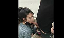 outdoor blowjob compilation features deepthroat and facefuck sessions