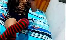 latina milf waits for guys to fill her with cum on christmas