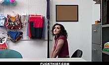 Hey, thick teen, spread those legs for creepy mall cop