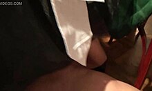 chubby beauty in lingerie gets fucked and facialized by group