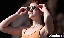 Perfect teen model Deisy Leon teases in sexy tight clothes