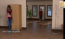 A wife and stepmother 56 play a naughty game with amateurs