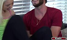 notices and fucks a hole on teen stepsister's chloe cherry pants