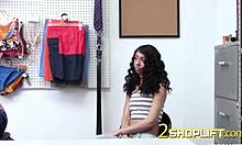 Petite Teen Caught Shoplifting Pays With Blowjob