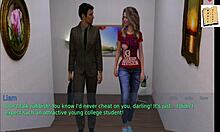 A wife and stepmother 56 play a naughty game with amateurs