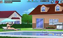 In summertimesaga, the milf character craves my monster cock constantly