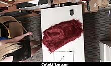 British teen gets caught shoplifting at the store