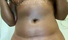 Joanfantasy oiled up and ready for sneaky buttplug play