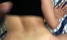 Rootsgaia bouncing on Hornyhorsee's big cock in doggystyle position