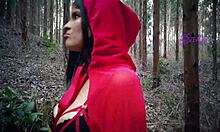 caperucita roja tatiana morales se pierde en bosque y se la come el lobo halloween especial