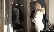 blonde teen gets seduced by guy in the park for sex