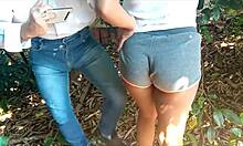 no mato dando a bucetinha durante o período