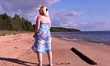 Pretty Woman On The Beach Sweet Blonde