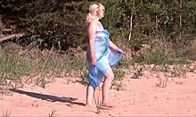 Pretty Woman On The Beach Sweet Blonde