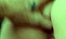 Amateur wife rides in reverse cowgirl fingering her clit