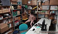 police officer catches brazilian teen in uniform fuck