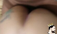 Tattooed Morena Newbie Gets Fucked In Backstage Bar Room With Big Cock