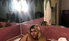 Zaharii Plays With Her Tits And Ass In The Jacuzzi Pool