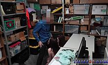 Black Police Fucks Teen 18+ Sideways in Uniform, Other Lady Accomplice