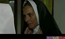 Naughty Nuns Defy Vows with Intense Lesbian Action in Secret