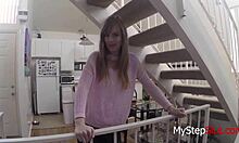 why is this rude teen step daughter trying to provoke a fuck?