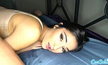 Emily Willis gets oiled up and creampied in see-through lingerie on camsoda