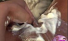 Tabatha Sweet licking pussy like strawberries and cream backstage