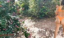 Blonde Teen Vivi Capetinha Offers Tight Ass For Intense Outdoor Anal Fuck With Vagninho