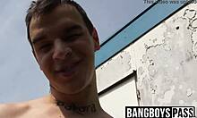 Gay deviant trades blowjob for cash outdoors